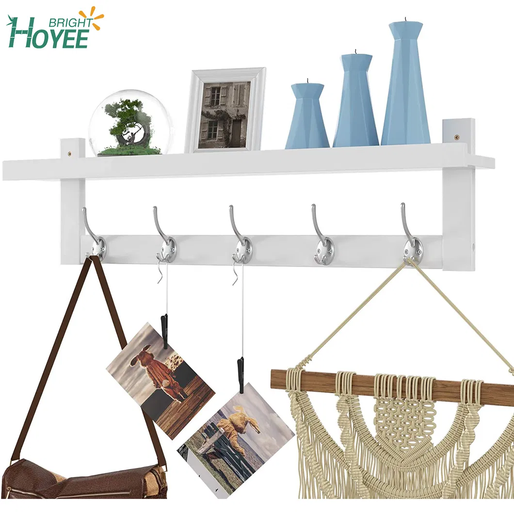 Bamboo Entryway Wall Shelf