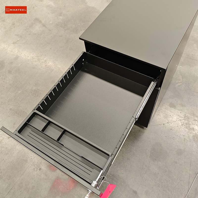 Chinese Steel Office Filing Storage Furniture Rolling File Cabinet 3 Drawer