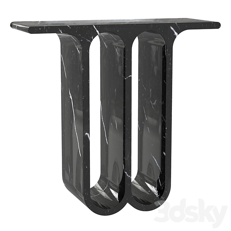 Black Marble Arch Console Table Furniture Sofa Modern Marble Side Entryway Table