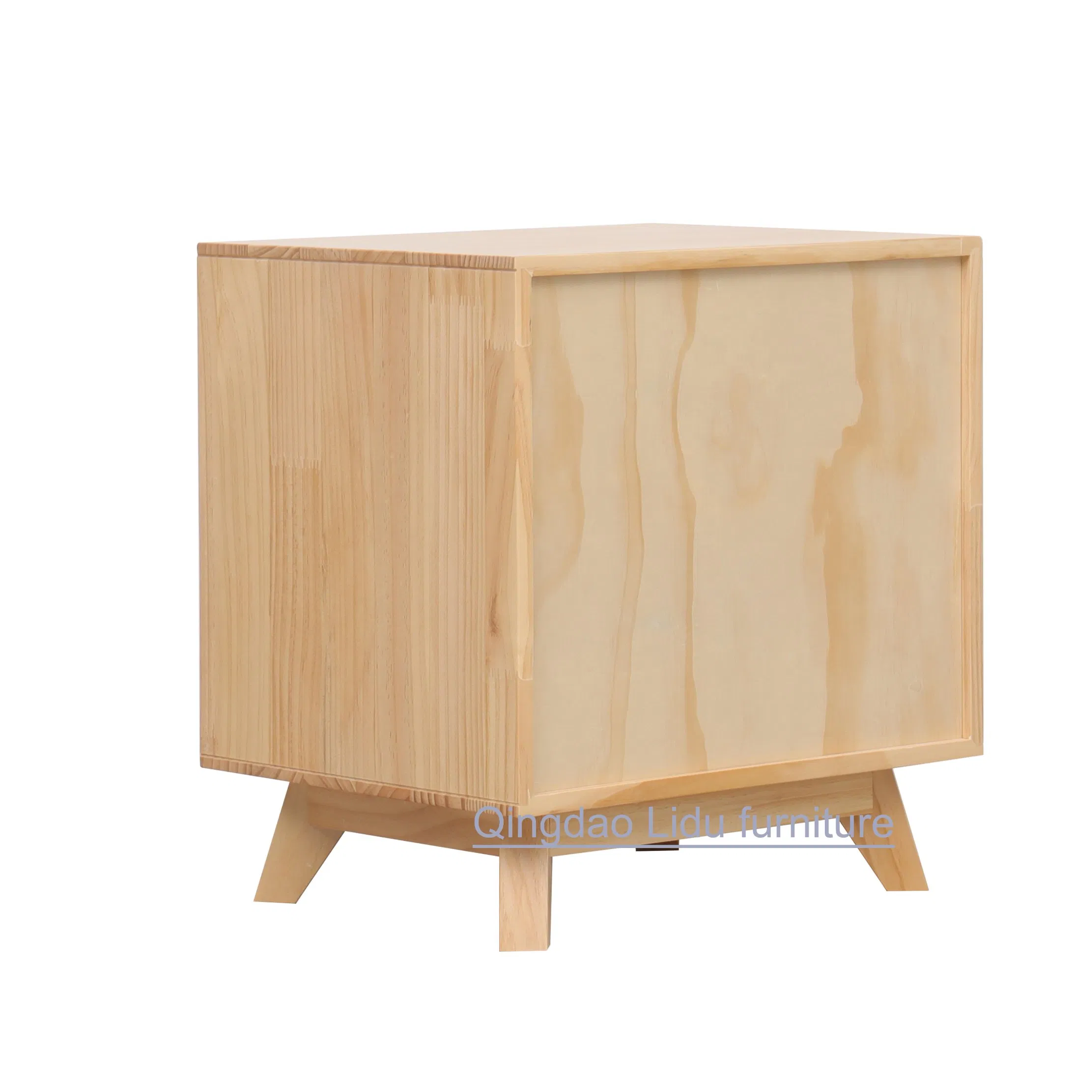 New Design Multi-Function Bedside Table Modern Wood Nightstand with 3 Drawers