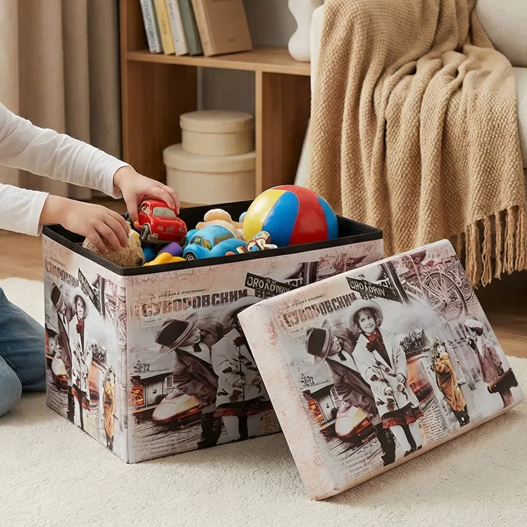 Multi-Functional Storage Ottoman Entryway Storage Bench Entryway Storage Organizer