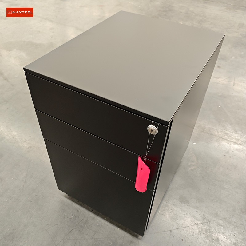 Chinese Steel Office Filing Storage Furniture Rolling File Cabinet 3 Drawer
