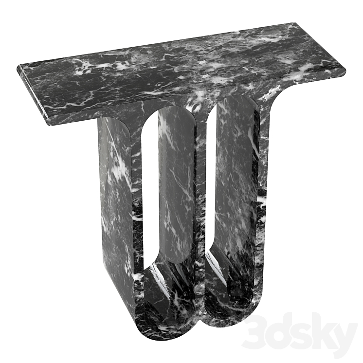 Black Marble Arch Console Table Furniture Sofa Modern Marble Side Entryway Table