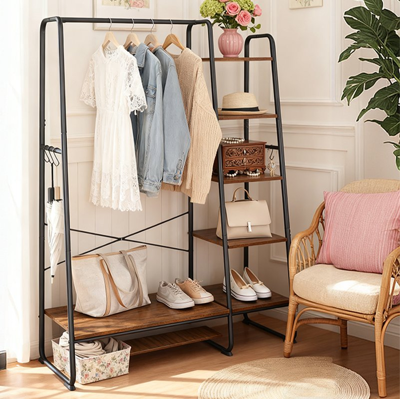 Hall Tree Free Standing Clothing Rack Clothes Rack Coat Stand Coat Rack for Entryway Living Room