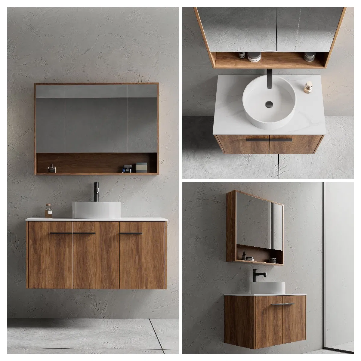 High Good Quality Wash Basin Accessories Hotel Cabinets Bath Furniture Bathroom Vanity