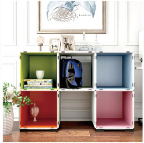 Freekt Combinable Recycable School Library Office Kindergarten Lockers Bookshelf Series Plastic Cabinet