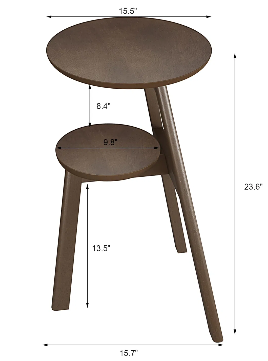 Tier Shelves Nightstand