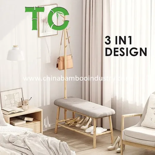 Bamboo Shoe Rack View 2