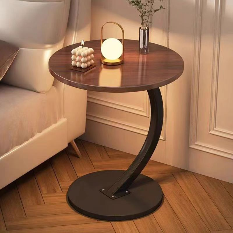 Mesa de Café Redonda Simples para Quarto, Mesa de Cabeceira Pequena de Alta Beleza