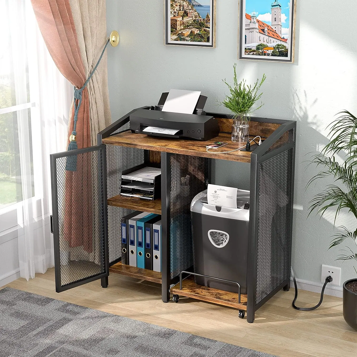 Mais fábrica de estrelas OEM ODM atacado bom preço móveis de madeira rústica para casa e escritório estante de livros prateleira de metal mesa de cabeceira estação de trabalho mesa lateral mesa de café