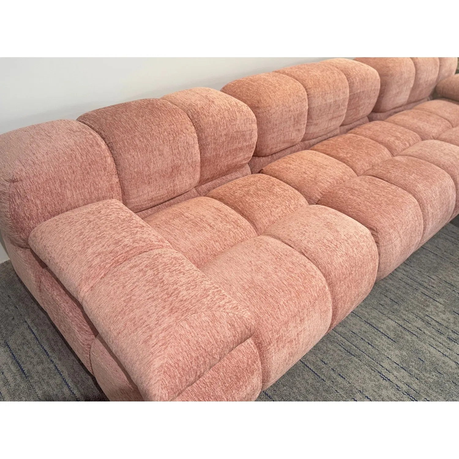 Sofá modular em L moderno, seccional preguiçoso, canto, comprimido, espuma de alta densidade, esponja macia, para sala de estar, lazer em casa, para lounge, hotel e apartamento