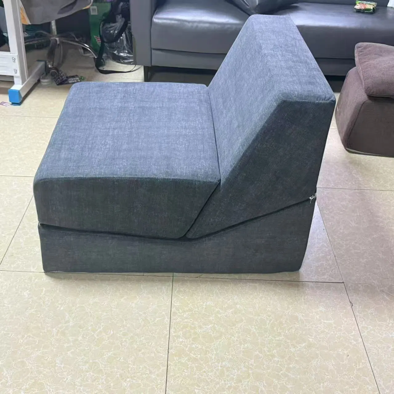 Sofá-cama dobrável comprimido de uso múltiplo por atacado, sofá de tecido premium, cadeira sofá