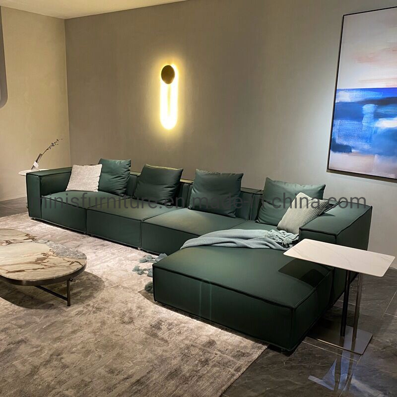 Sofá moderno e confortável para sala de estar, móvel, sofá de três ou quatro lugares, couch marrom