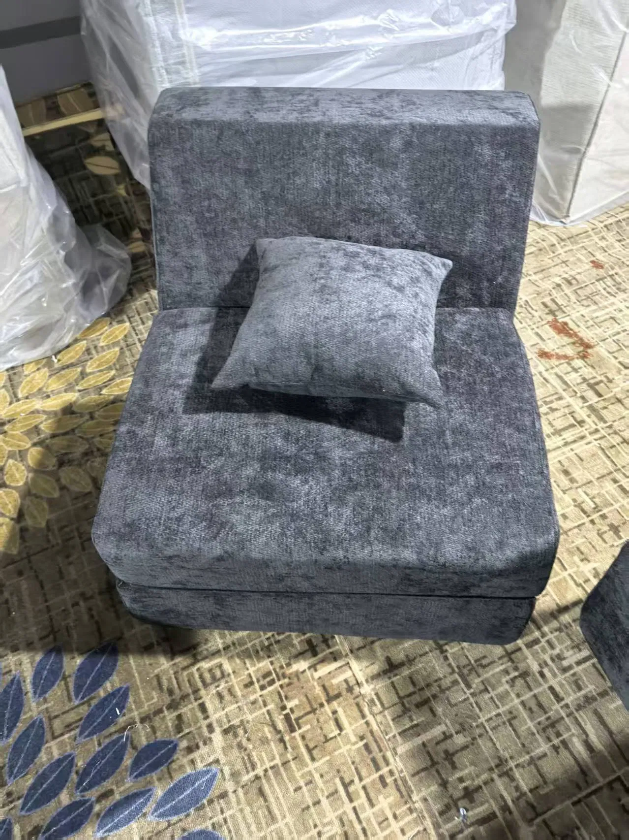 Sofá-cama dobrável comprimido de uso múltiplo por atacado, sofá de tecido premium, cadeira sofá