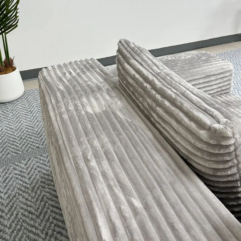 Sofá de Tecido Seccional Modular Sofá Cama Comprimido Conjunto 3