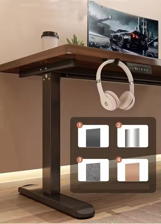 Pernas de Mesa de Escritório Ajustáveis em Altura Mesa de Metal Mesa para Escritório em Casa Mesa Moderna de Computador Ajustável