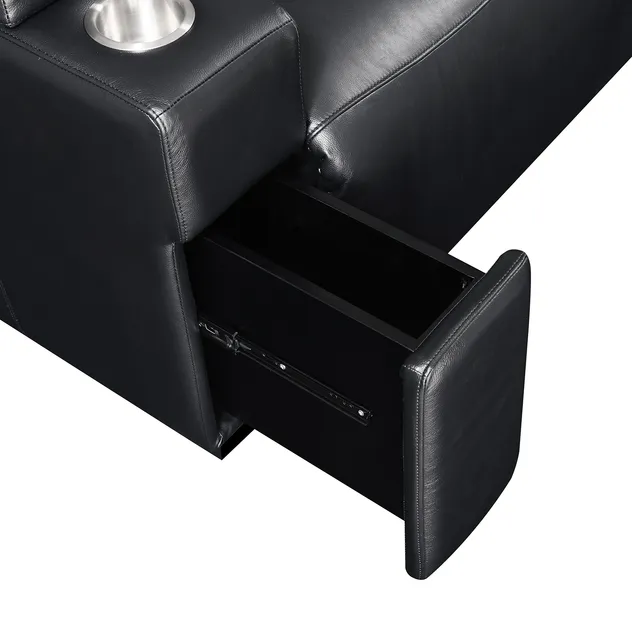 Sofá reclinável de cinema em casa com tecido luxuoso para conforto absoluto