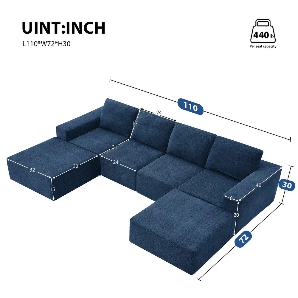 Conjunto de Sofás de Tecido Comprimido para Sala de Estar Moderna 3 Estilo Minimalista