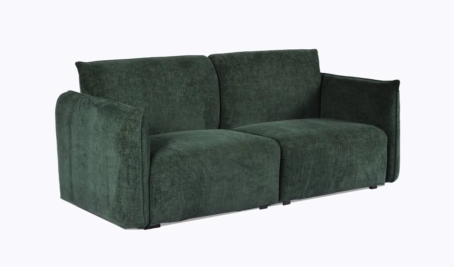 Sofá compacto de dois lugares em tecido e couro, elegante, de luxo suave, moderno, estilo japonês, ecológico, líder de indústria para sala de estar, móveis para casa