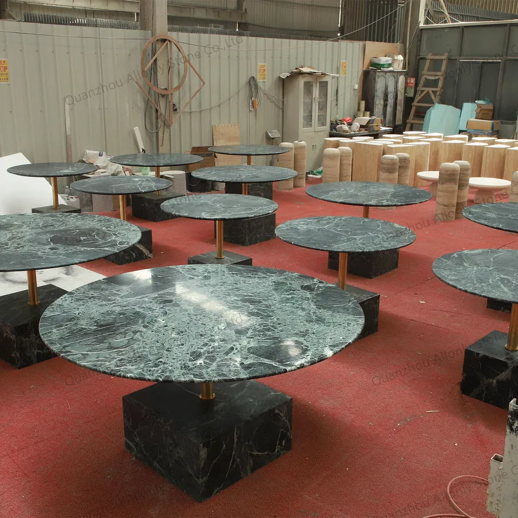 Mesa de Café de Mármore Verde