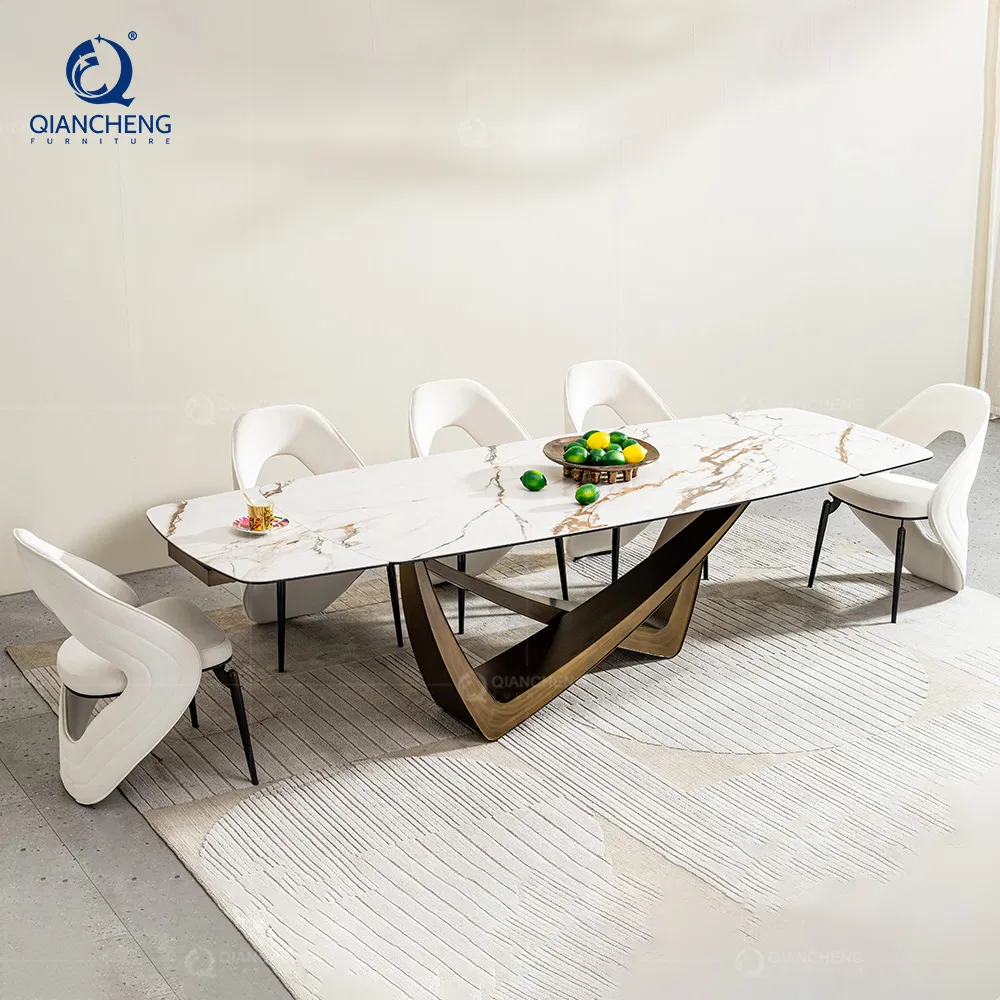 Mesa de Jantar de Luxo - Vista Frontal