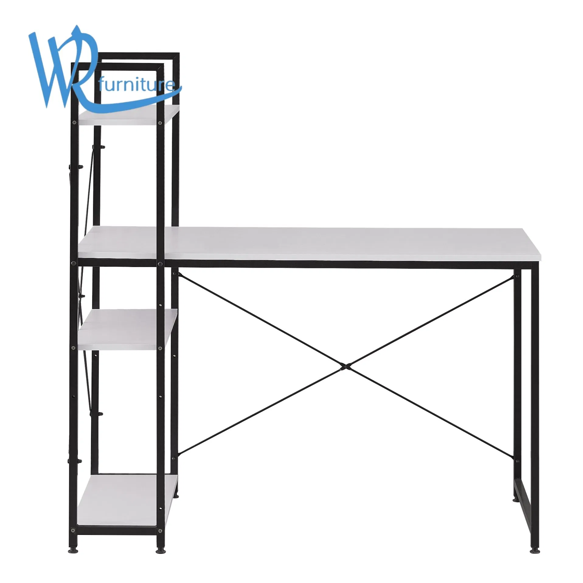 Mesa de Escrita de Chipboard por Atacado, Mesa de Computador para Casa, Estante, Mesa de Computador