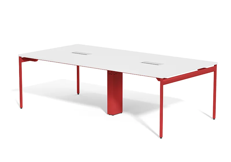 Móvel de Escritório Moderno Mesa de Computador em Painel de Partículas 4 Mesa de Escritório para 4 Estação de Trabalho