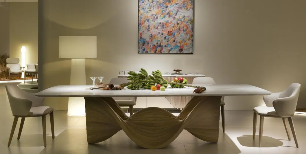 Designer de Sala Moderna Mesa de Jantar de Mármore em Alta Qualidade para Restaurante e Hotel