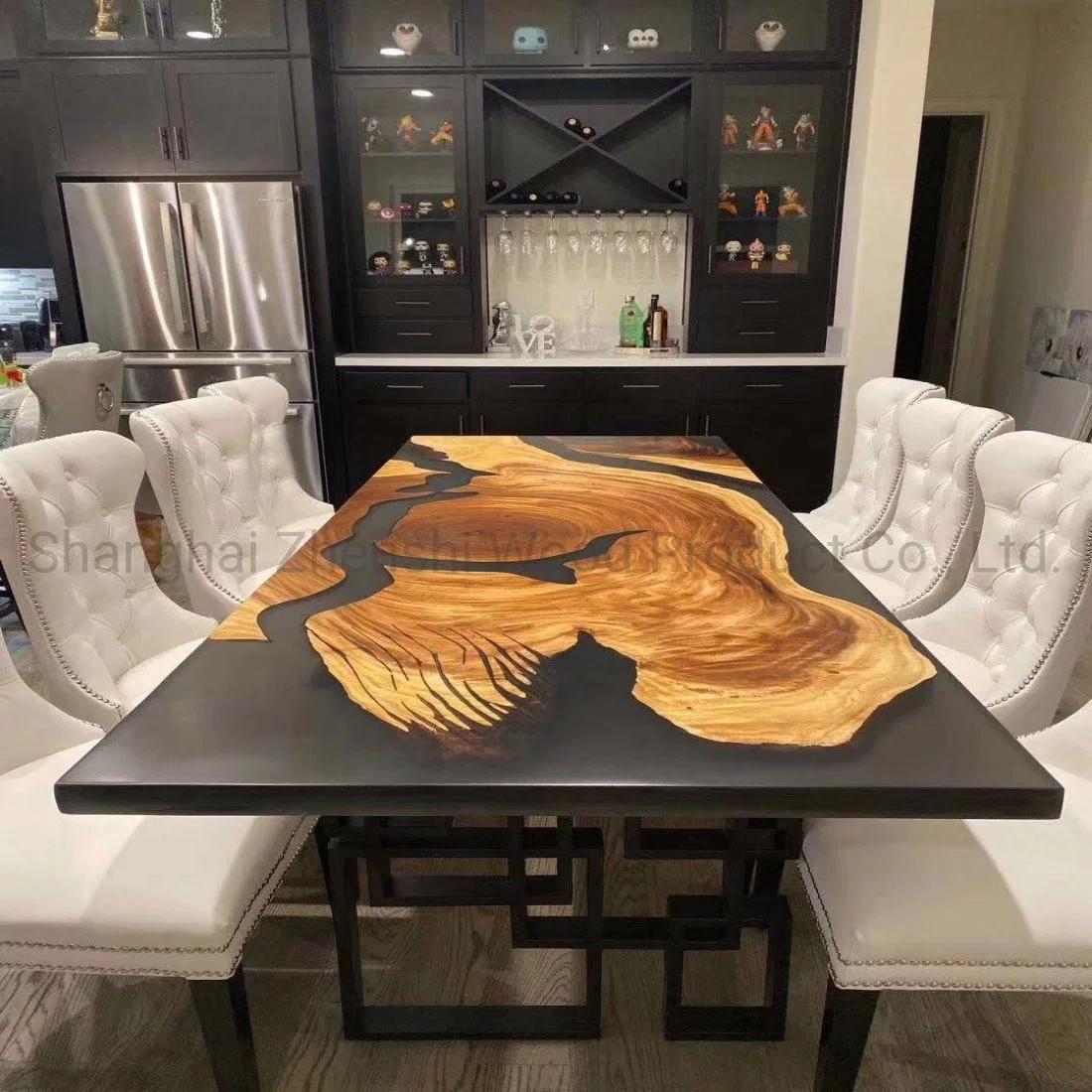 Mesa de Café de Madeira e Resina, Mesa de Epóxi de Resina, Mesa de Jantar