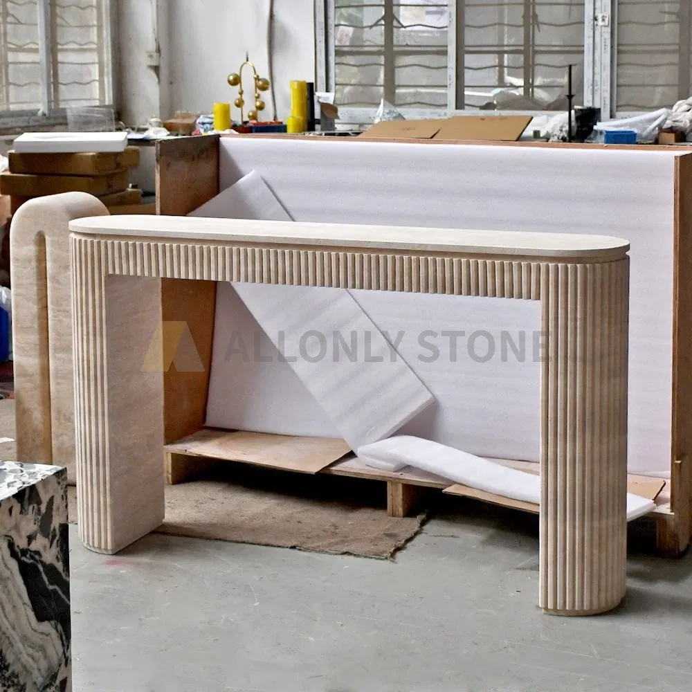 Mesa de Consola de Mármore Preto Napoleão, Decorativa, de Pedra Natural de Alto Padrão, para Corredor Longo, Mobiliário de Sala de Estar