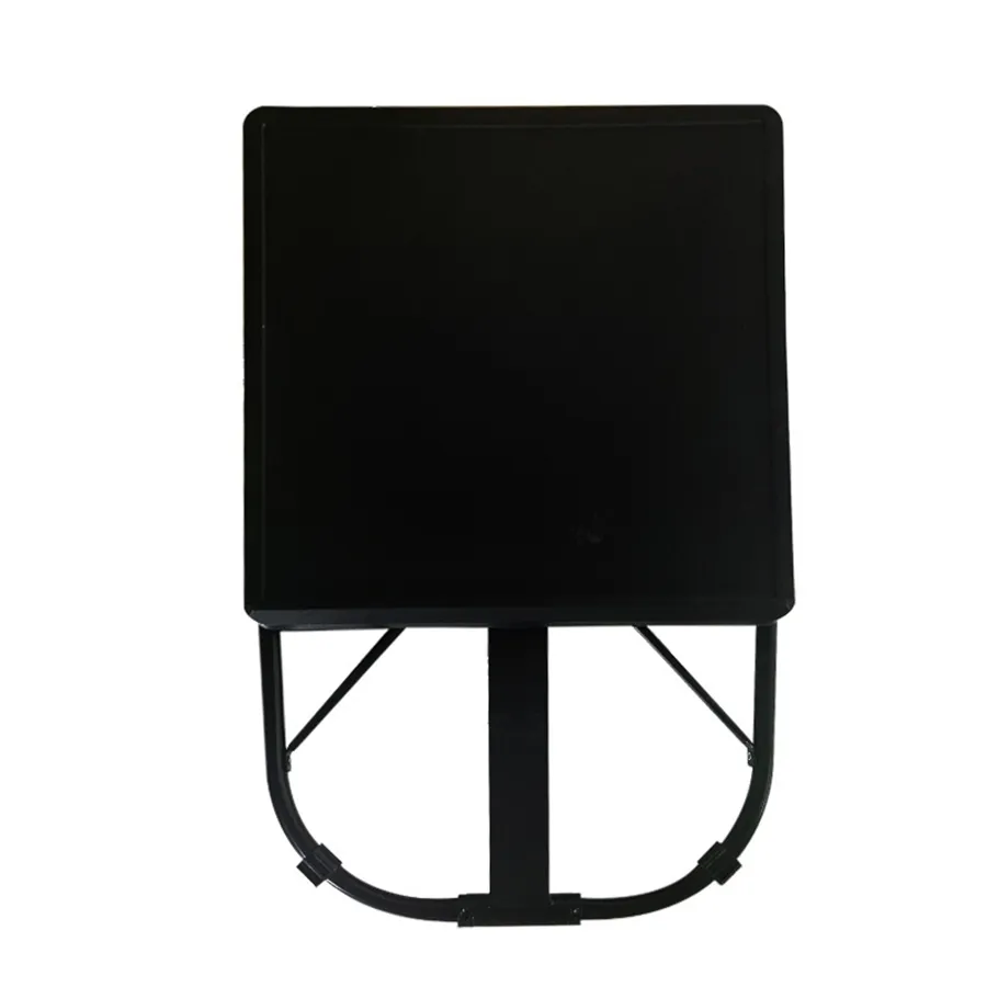 Mesa portátil ajustável dobrável de plástico preto multifuncional para laptop ao lado da cama
