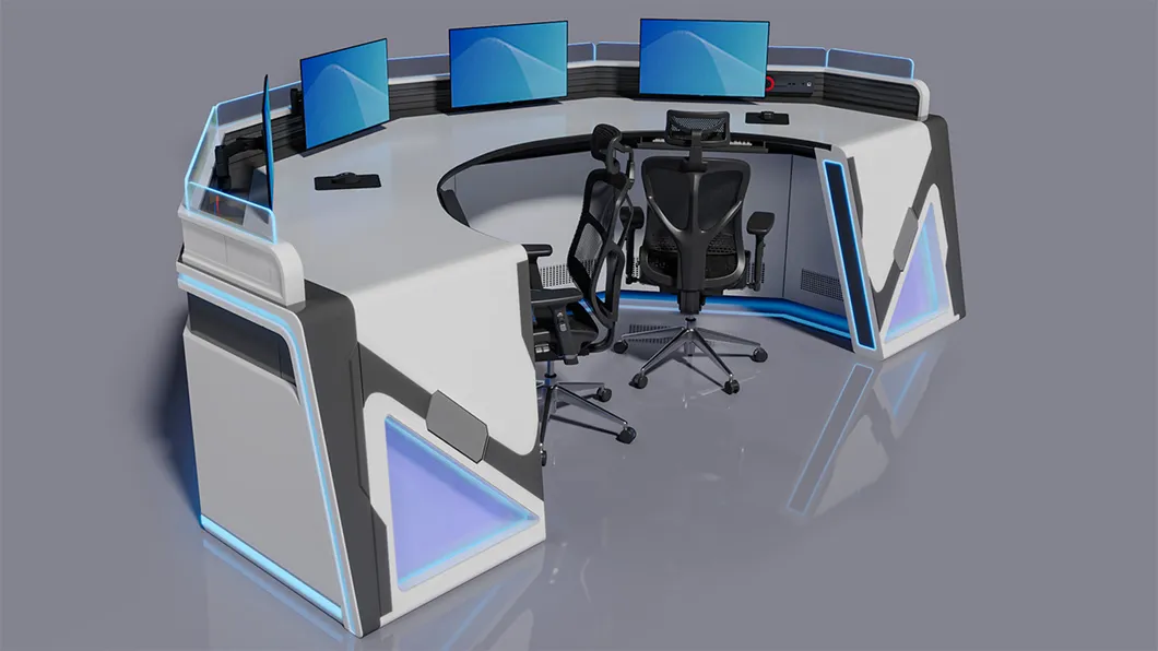 Mesas de Console de Controle de Computador Industrial Pyrotech