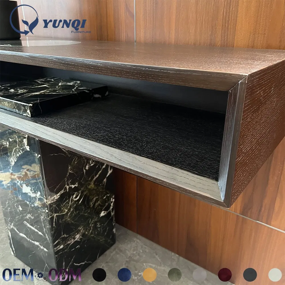 Móveis de Sala de Estar de Design Moderno Luxuoso Decoração de Casa Mesa de Entrada com Topo de Mármore Mesa de Consola de Corredor