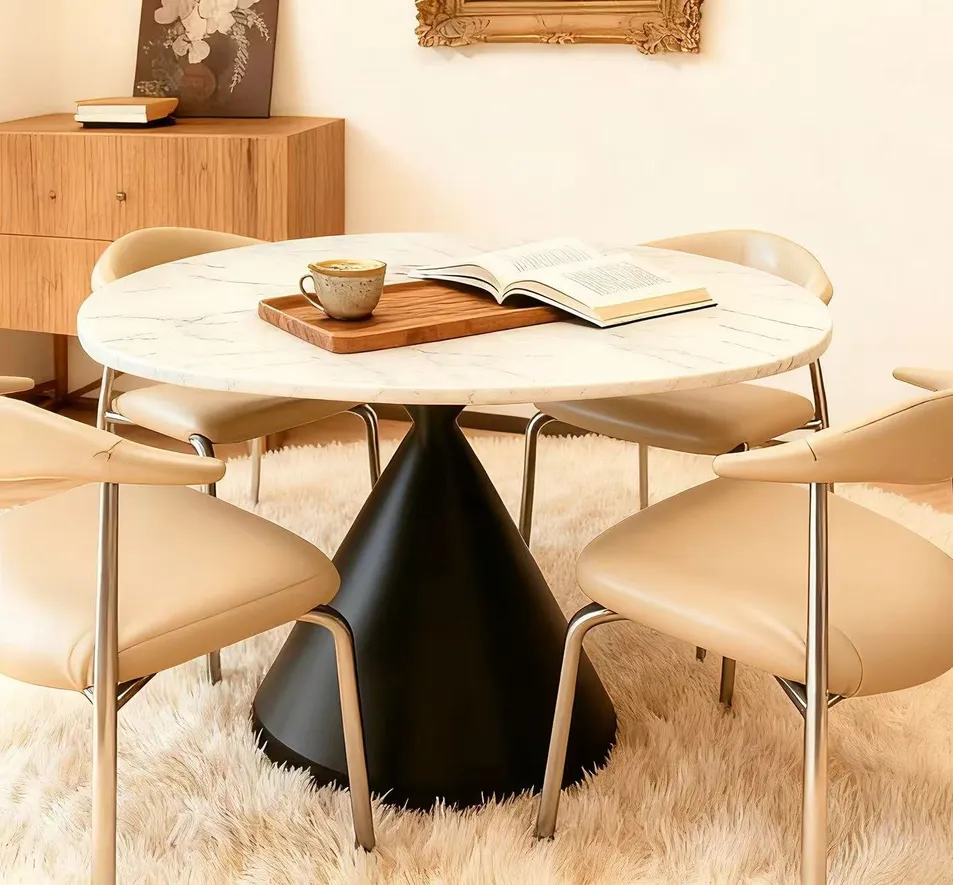 Mesa de Jantar Personalizada em Pedra Tecnológica Moderna, Resistente a Arranhões e Leve - Detalhe 3