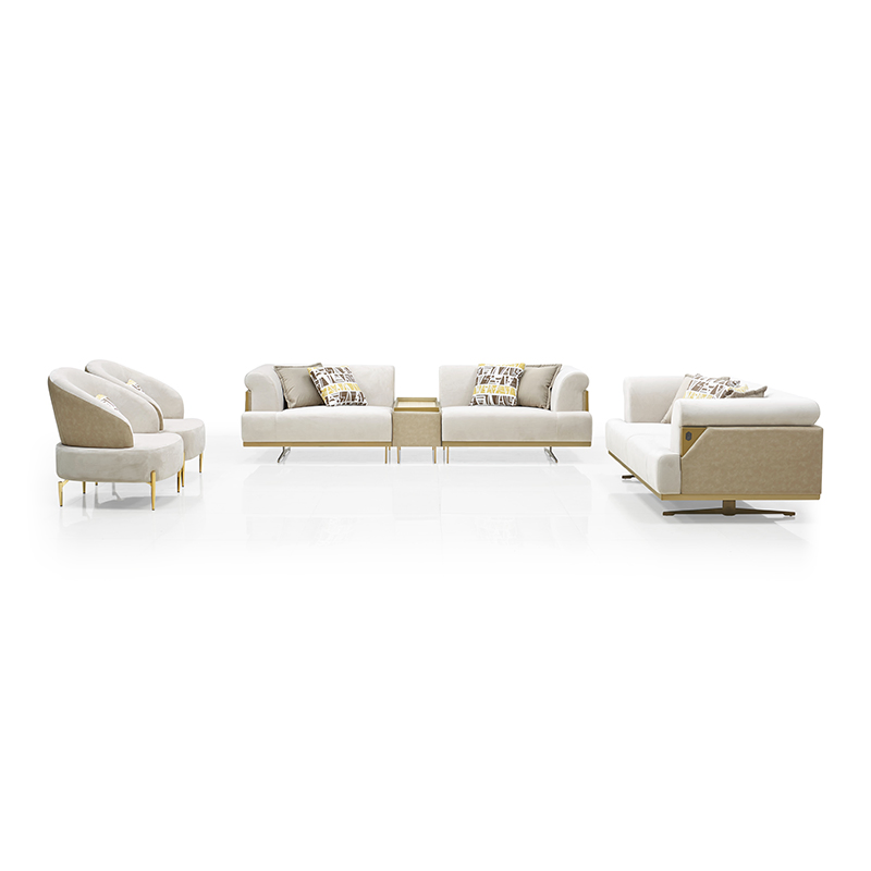 Sofá modular de luxo para sala de estar de fábrica na China para importadores de móveis globais