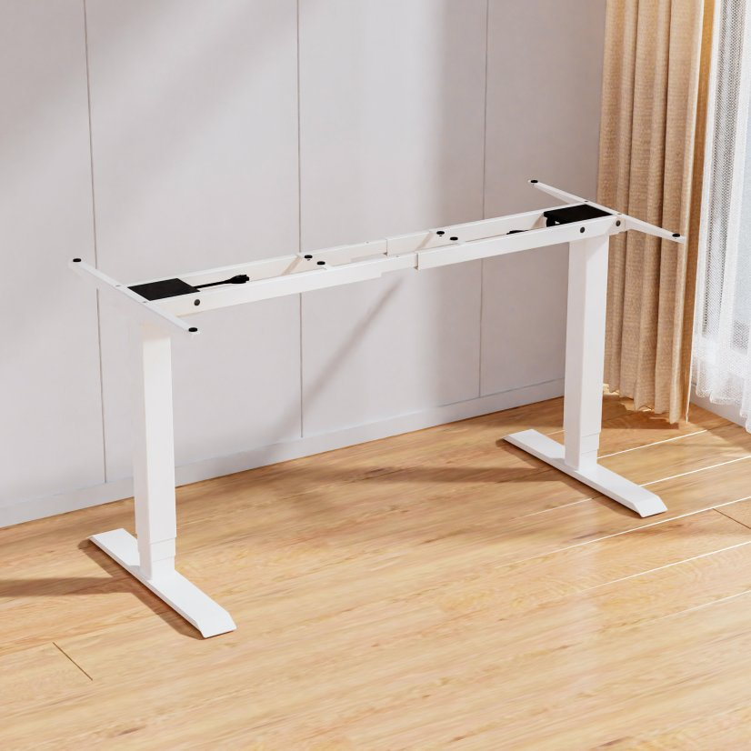 3 Estrutura de Mesa Elétrica Ajustável de Duplo Motor para Escritório em Casa Mesa de Computador