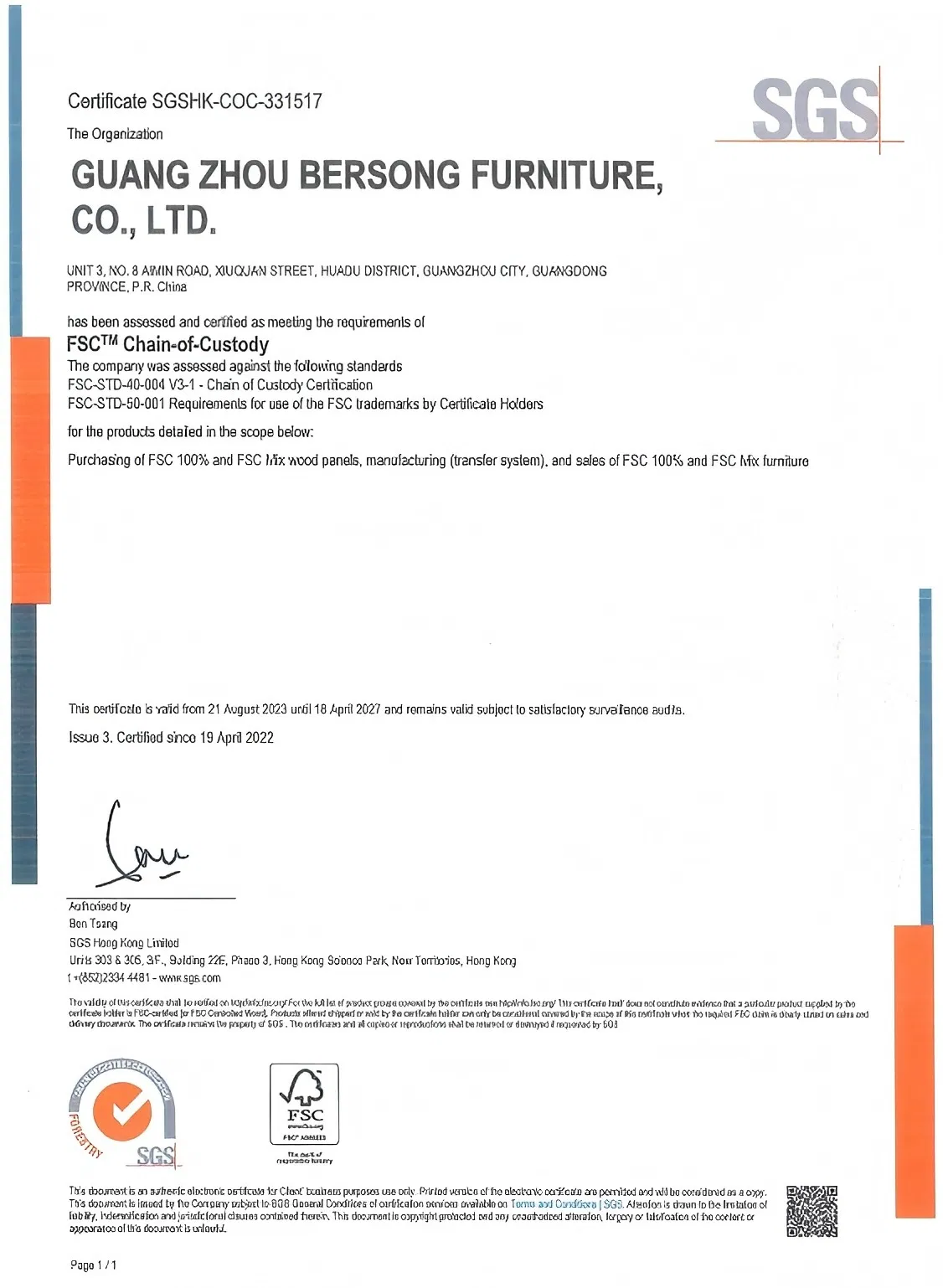 Certificação FSC