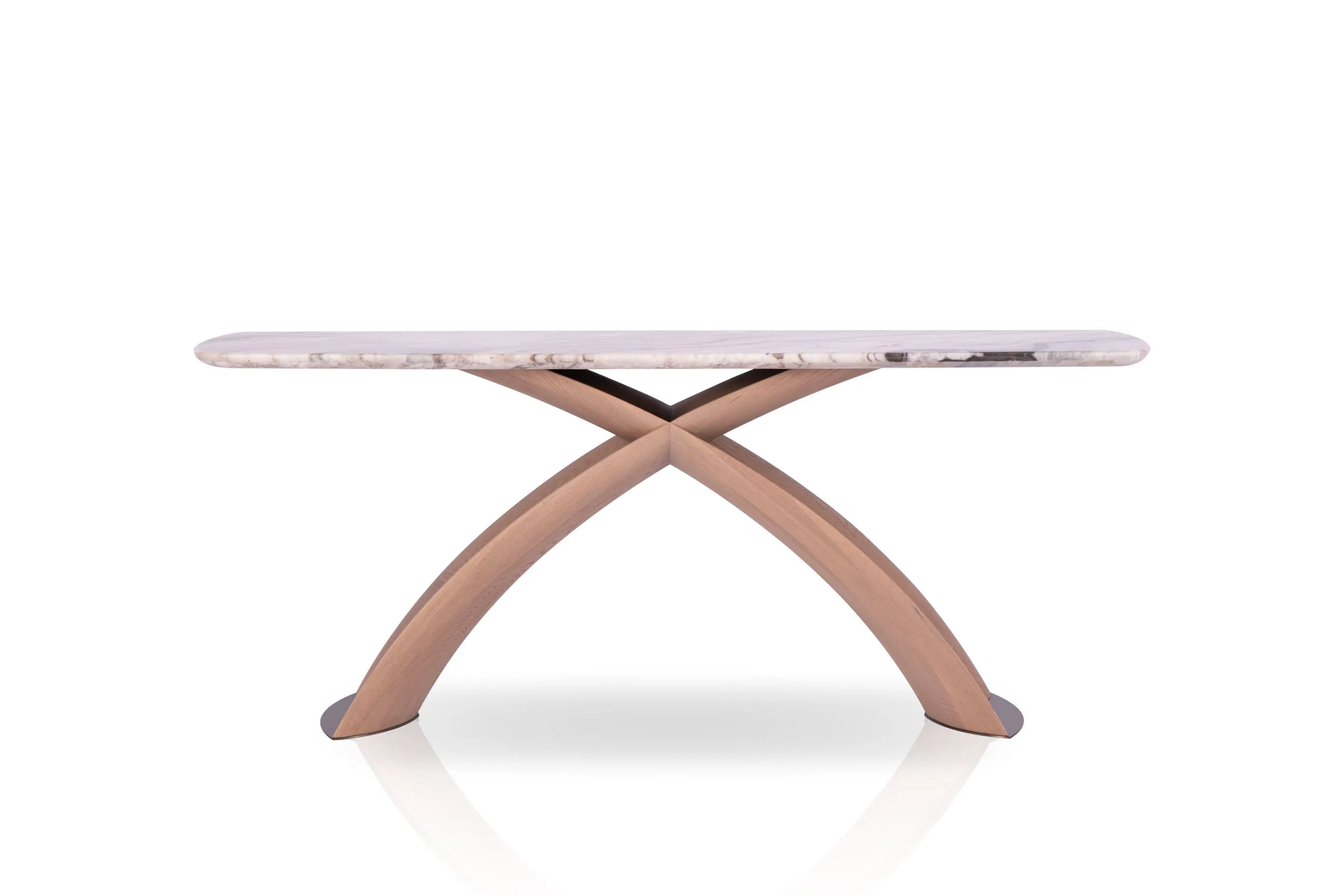 Mesa de Console de Luxo em Madeira e Mármore para Sala de Estar de Designer de Hotel com Melhor Qualidade em Formato Retangular