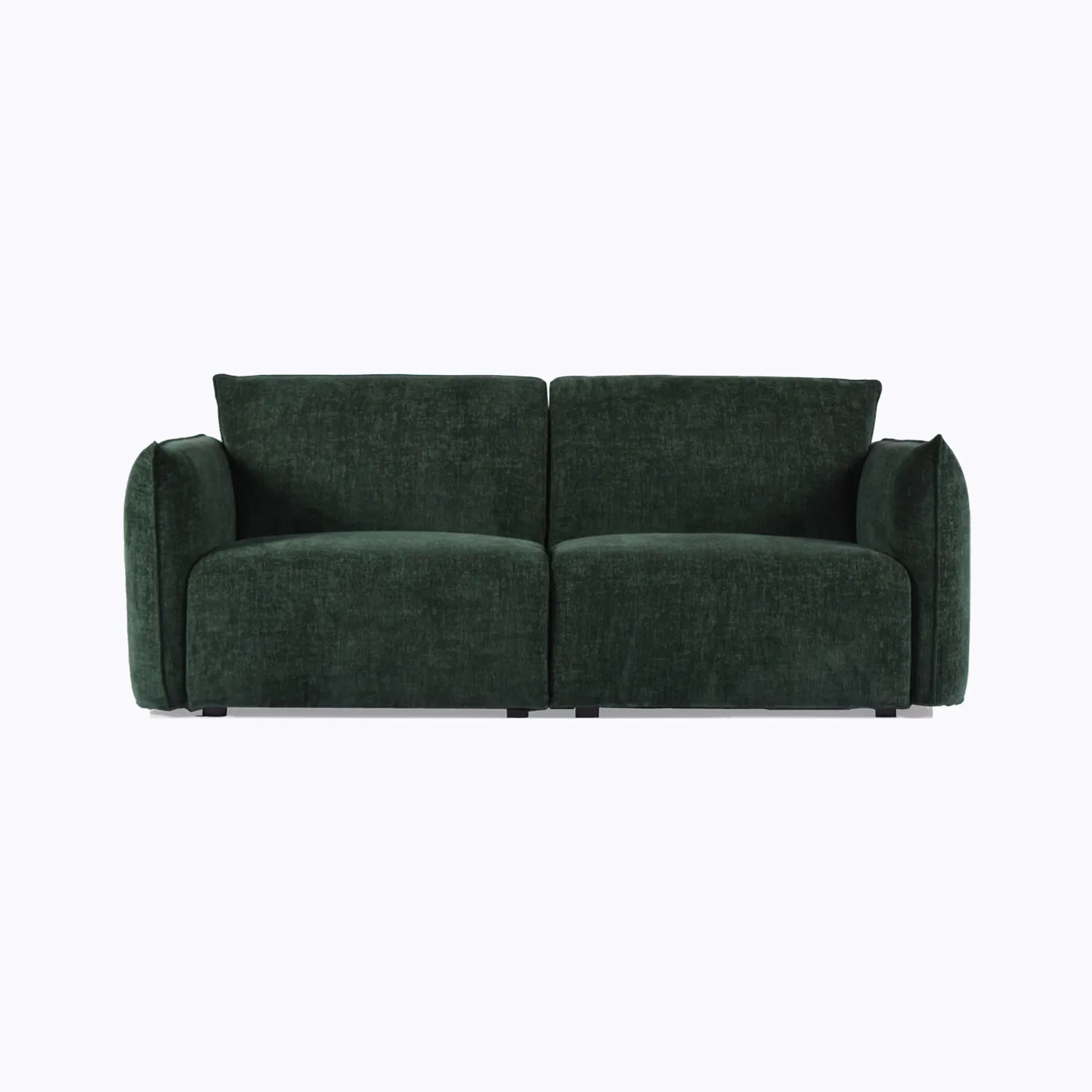 Sofá compacto de dois lugares em tecido e couro, elegante, de luxo suave, moderno, estilo japonês, ecológico, líder de indústria para sala de estar, móveis para casa