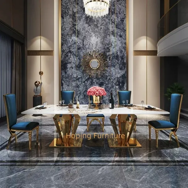 Mesa de Jantar de Mármore
