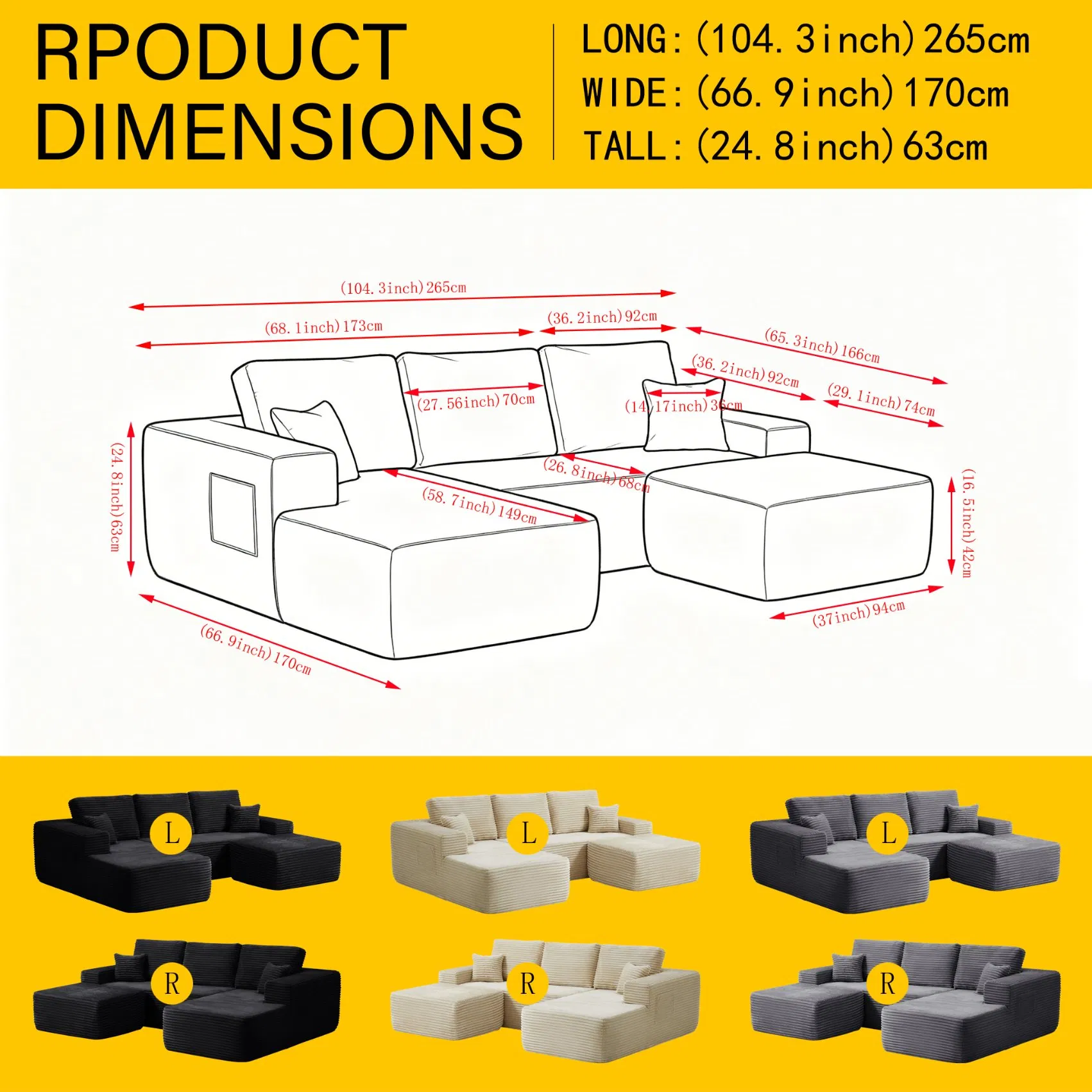 Sofá-cama comprimido de tecido moderno de Foshan, conjunto de móveis para sala de estar, reclinável inflável sem ossos, seccional para casa, atacado