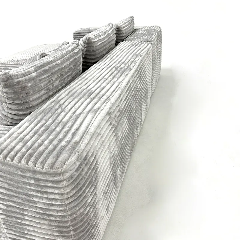 Sofá de Tecido Seccional Modular Sofá Cama Comprimido Conjunto 2