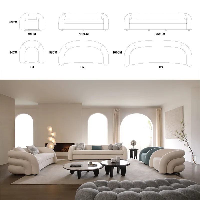 Sofá de tecido moderno de alta qualidade para 1 2 3 lugares, design de móveis, sofás para sala de estar