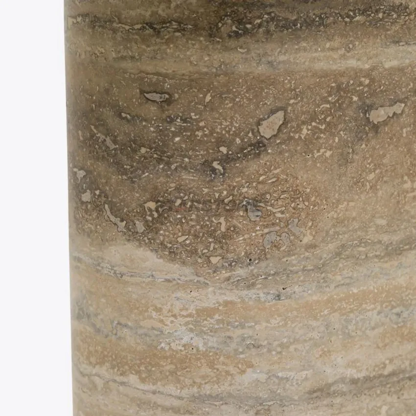 Mesa de Café Retangular Base de Pedra Natural Starstone Mármore Mesa de Café Travertino Prata Antiga Italiana Acabamento Fosco