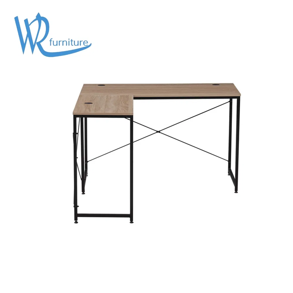 Mesa de Madeira Moderna Mobiliário Luxuoso em L para Escritório em Casa