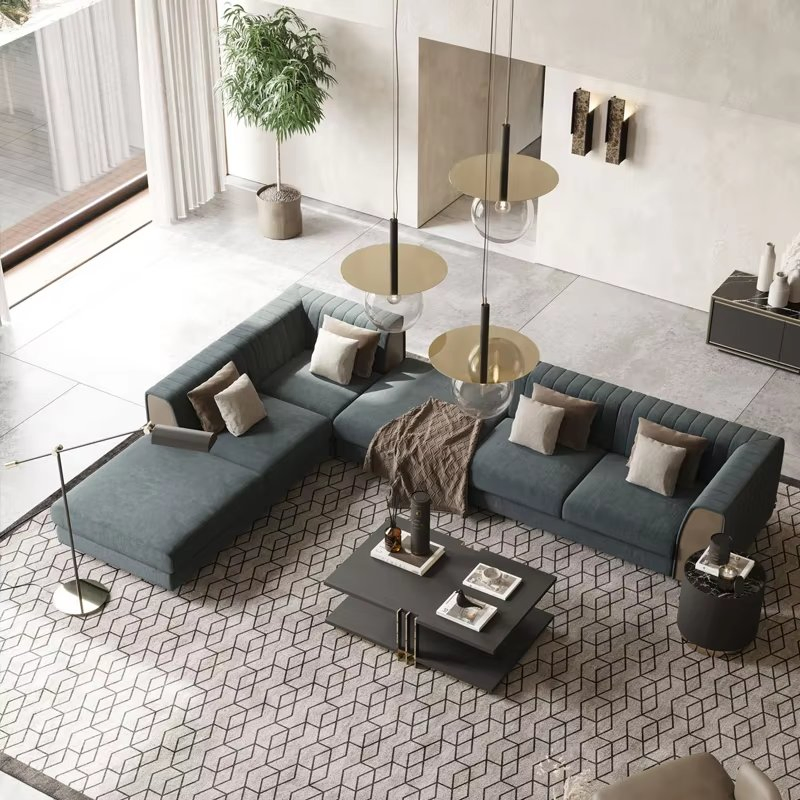 Luxury Modular 4-Seater Chesterfield Sofa with Custom Upholstery