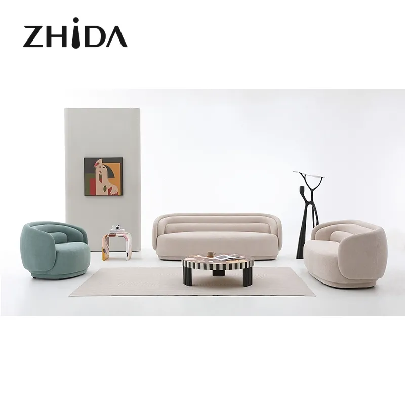 Conjunto de Sofá Conversível de Luxo para Casa 1 2 3