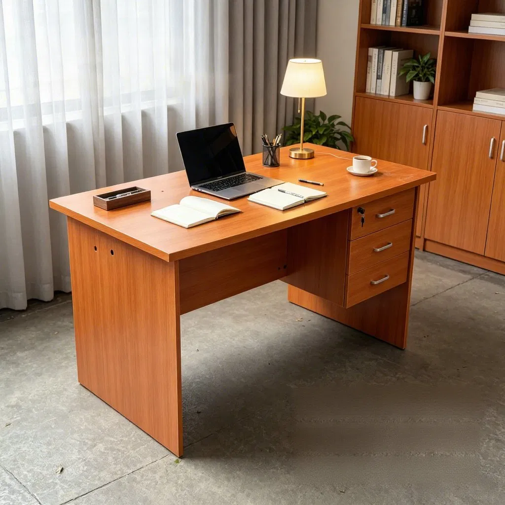 Mesa de Computador Moderna em Madeira Ekintop para Escritório, Mesa de Escritório, Móveis Executivos para Casa, Apartamento