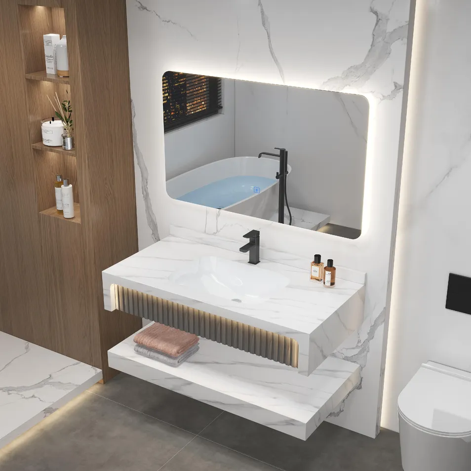Design de Cor de Mármore Slab Rock Moderno