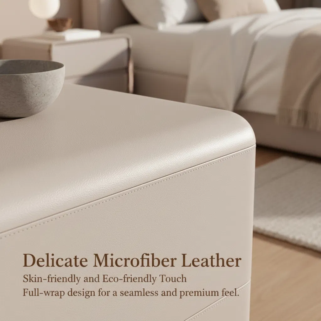 Mesa de Cabeceira de Madeira para Interior, Organizador de Quarto Conveniente, Móvel de Mesa de Cabeceira